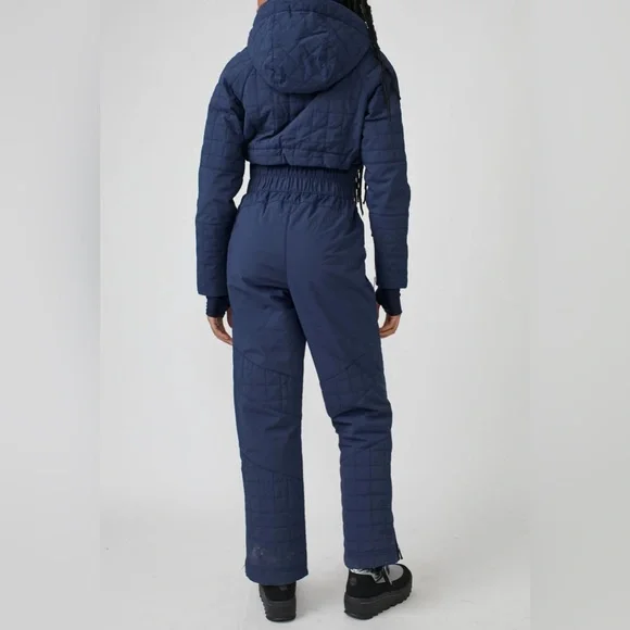 NEW Free People All Prepped Ski Suit Midnight Blue NWT - Picture 4 of 9